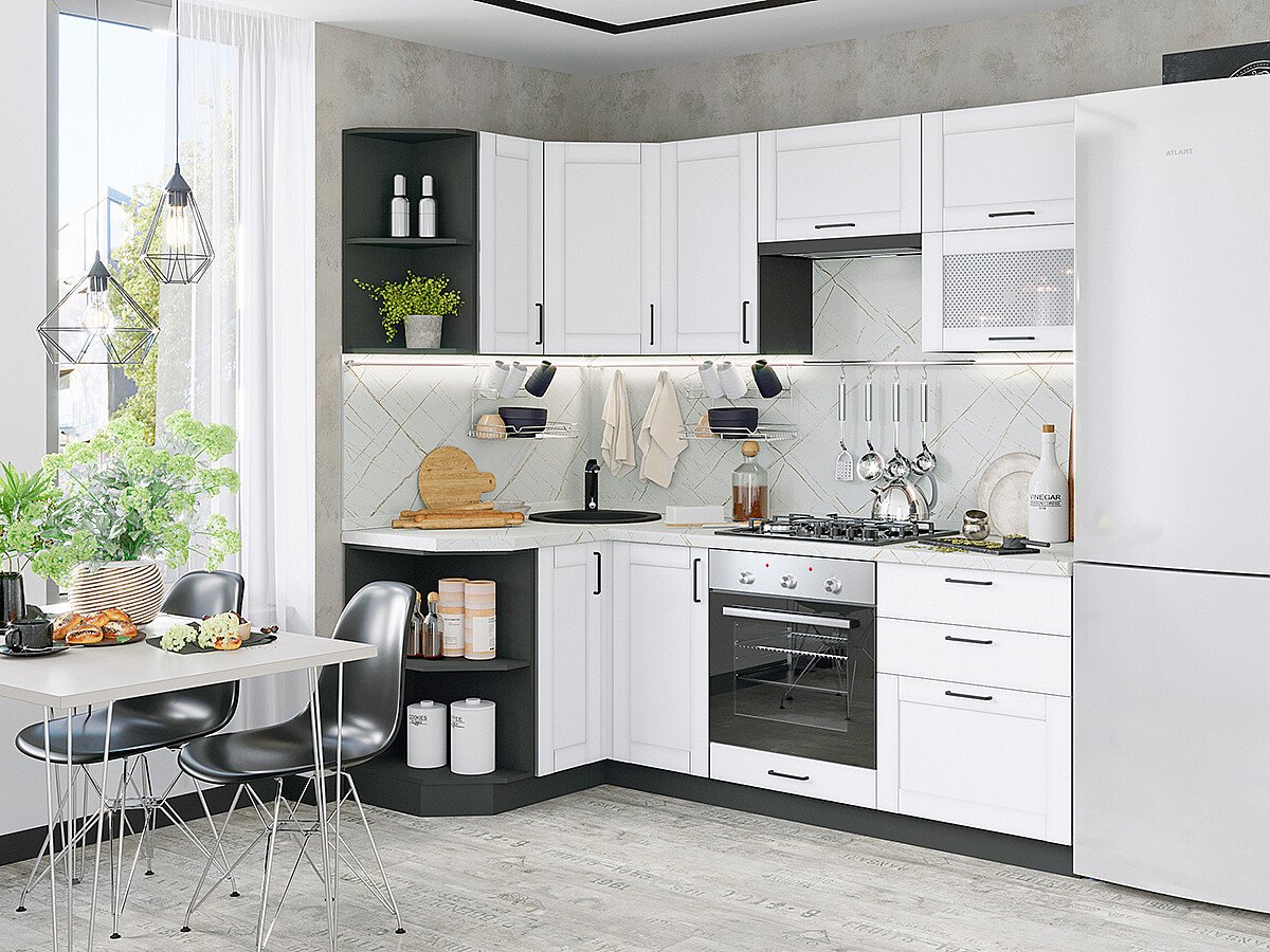 Мебель для кухни Лофт-03 Super White